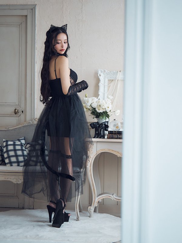 画像10: 【SALE!!】【即日発送！】【ハロウィン】チュールキャミワンピース 【コスプレ4点セット】【XS-Mサイズ/1カラー】[HC03]