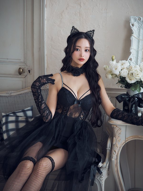 画像9: 【SALE!!】【即日発送！】【ハロウィン】チュールキャミワンピース 【コスプレ4点セット】【XS-Mサイズ/1カラー】[HC03]