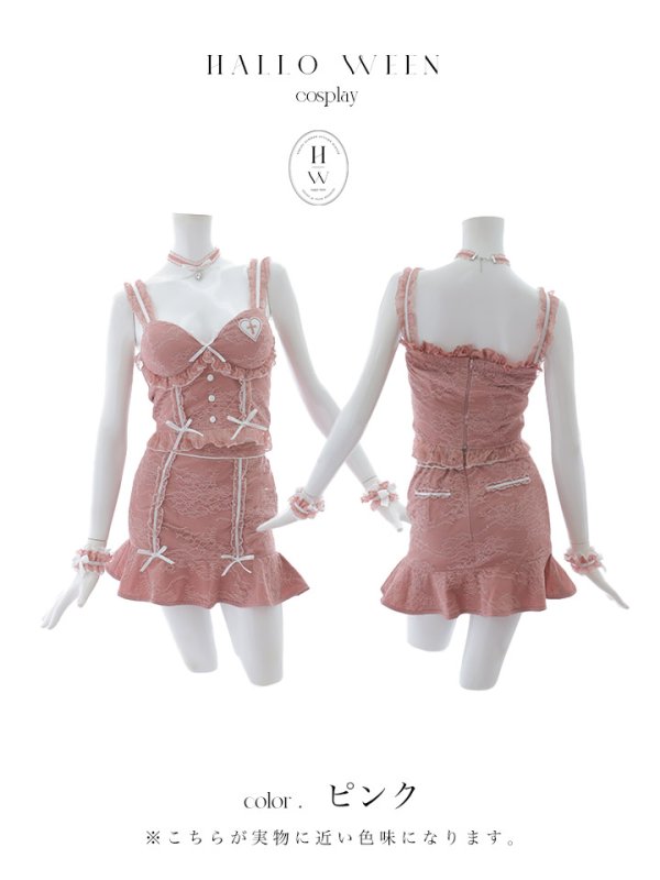 画像32: 【即日発送！】【ハロウィン】ナースレースセットアップ【コスプレ6点セット】【XS-Mサイズ/2カラー】（CH02）[OF01-3]