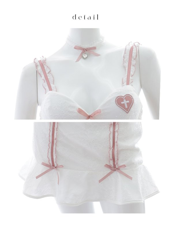 画像29: 【即日発送！】【ハロウィン】ナースレースセットアップ【コスプレ6点セット】【XS-Mサイズ/2カラー】（CH02）[OF01-3]