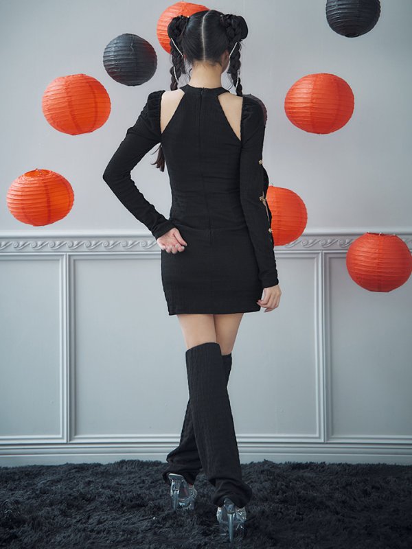 画像12: 【ハロウィン】ドラゴンプリントチャイナドレス 【コスプレ3点セット】【XS-Lサイズ/1カラー】(SE01YN)[OF04]