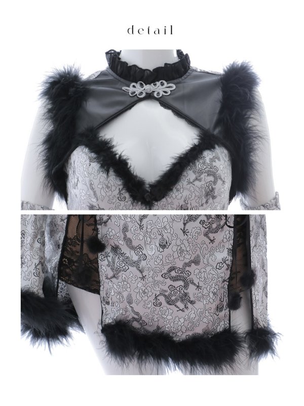 画像19: 【即日発送】【ハロウィン】【桜咲乃愛コラボ】チャイナオールインワン【コスプレ6点セット】【XS-Lサイズ/1カラー】(SE01YN)[OF01]