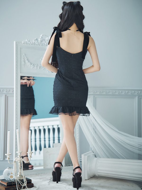 画像16: 【SALE!!】【ハロウィン】ドットレースベビードールワンピース 【コスプレ3点セット】【XS-Lサイズ/1カラー】[HC03]