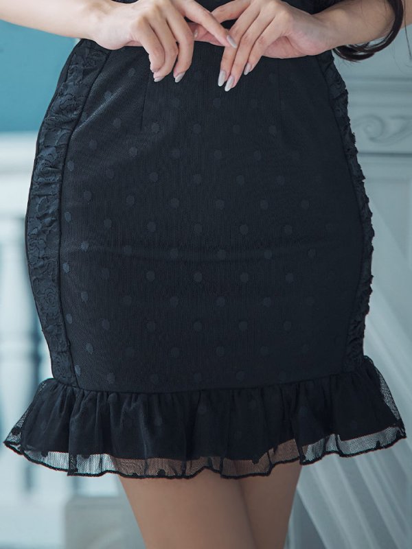 画像18: 【SALE!!】【ハロウィン】ドットレースベビードールワンピース 【コスプレ3点セット】【XS-Lサイズ/1カラー】[HC03]