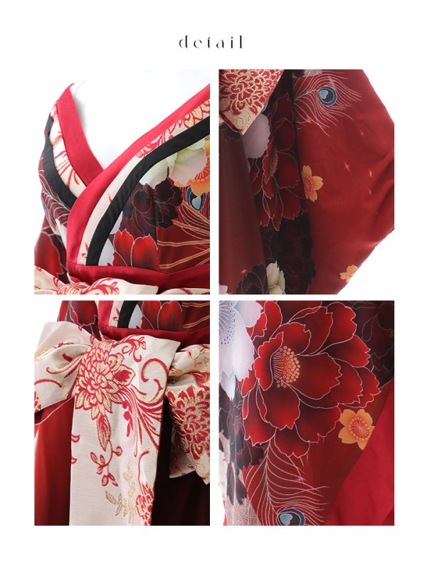 画像36: 【即日発送！】【ハロウィン】花魁ショートインロングワンピース 【コスプレ】【S-XLサイズ/2カラー】[OF01]