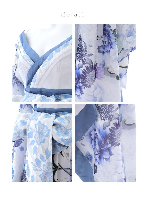 画像40: 【即日発送！】【ハロウィン】花魁ショートインロングワンピース 【コスプレ】【S-XLサイズ/2カラー】[OF01]