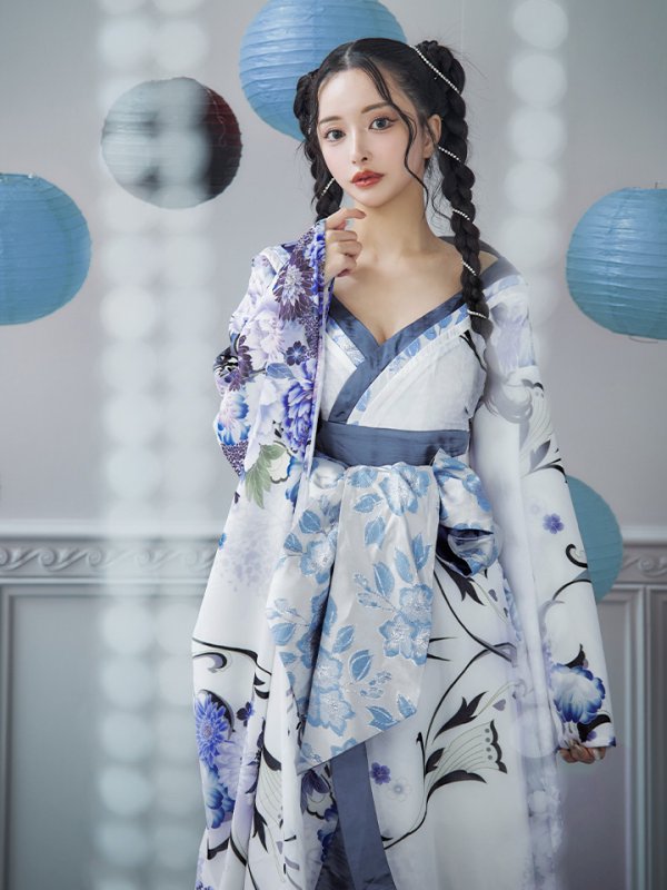 画像30: 【即日発送！】【ハロウィン】花魁ショートインロングワンピース 【コスプレ】【S-XLサイズ/2カラー】[OF01]