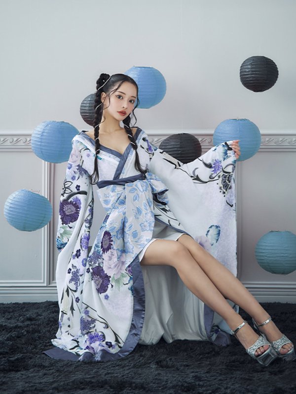 画像25: 【即日発送！】【ハロウィン】花魁ショートインロングワンピース 【コスプレ】【S-XLサイズ/2カラー】[OF01]