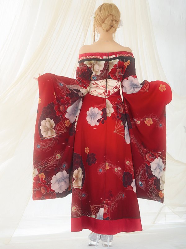 画像12: 【即日発送！】【ハロウィン】花魁ショートインロングワンピース 【コスプレ】【S-XLサイズ/2カラー】[OF01]