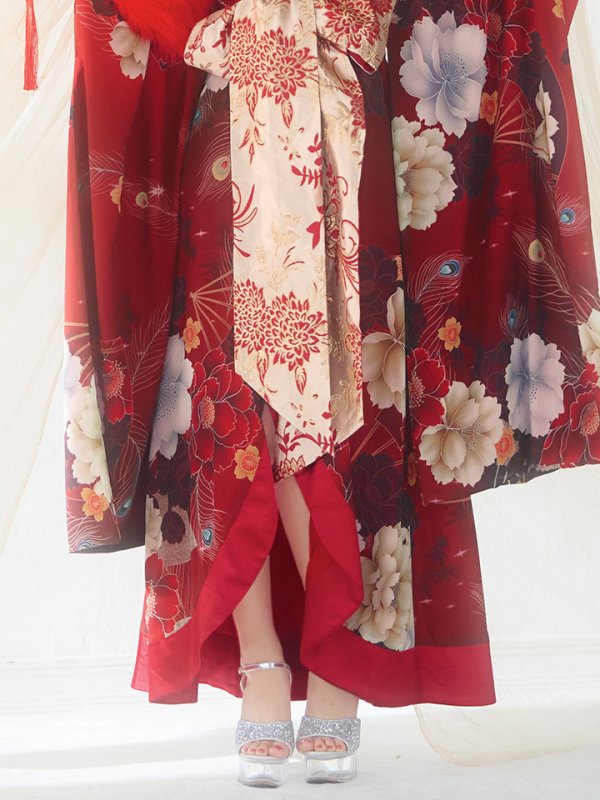 画像14: 【即日発送！】【ハロウィン】花魁ショートインロングワンピース 【コスプレ】【S-XLサイズ/2カラー】[OF01]