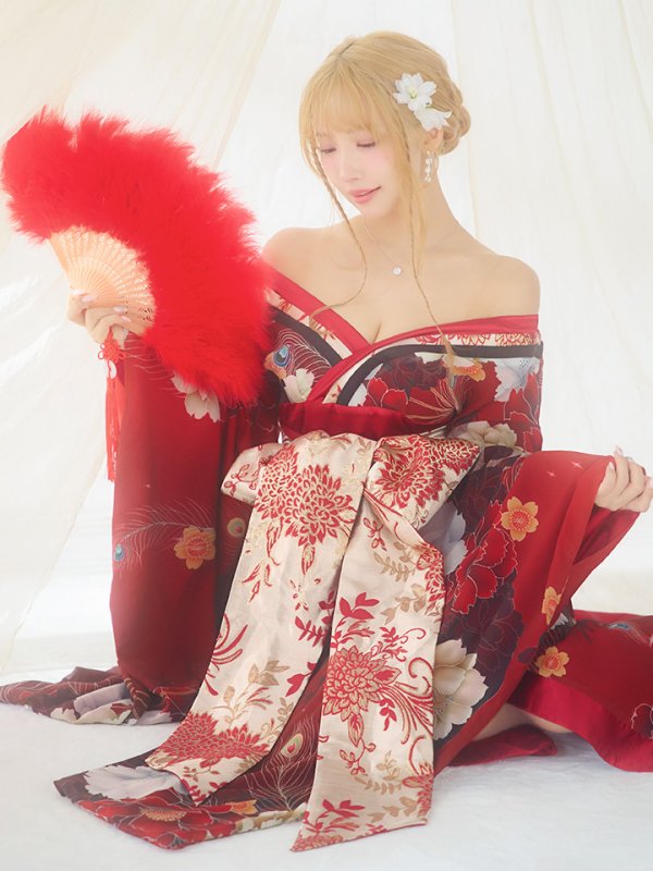 画像5: 【即日発送！】【ハロウィン】花魁ショートインロングワンピース 【コスプレ】【S-XLサイズ/2カラー】[OF01]