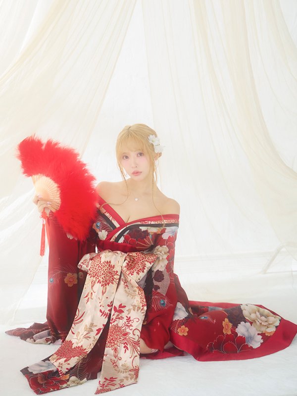 画像9: 【即日発送！】【ハロウィン】花魁ショートインロングワンピース 【コスプレ】【S-XLサイズ/2カラー】[OF01]