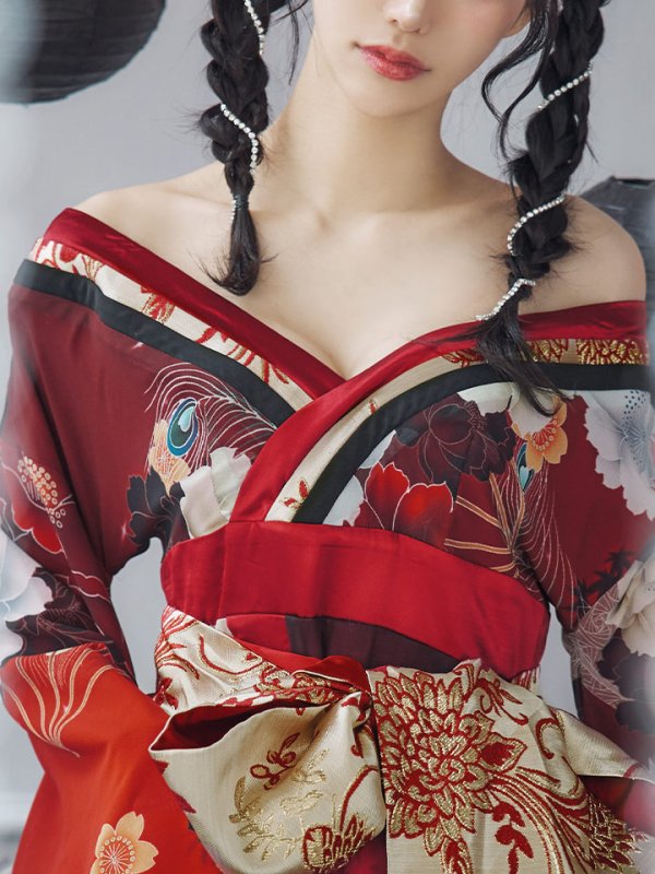 画像20: 【即日発送！】【ハロウィン】花魁ショートインロングワンピース 【コスプレ】【S-XLサイズ/2カラー】[OF01]