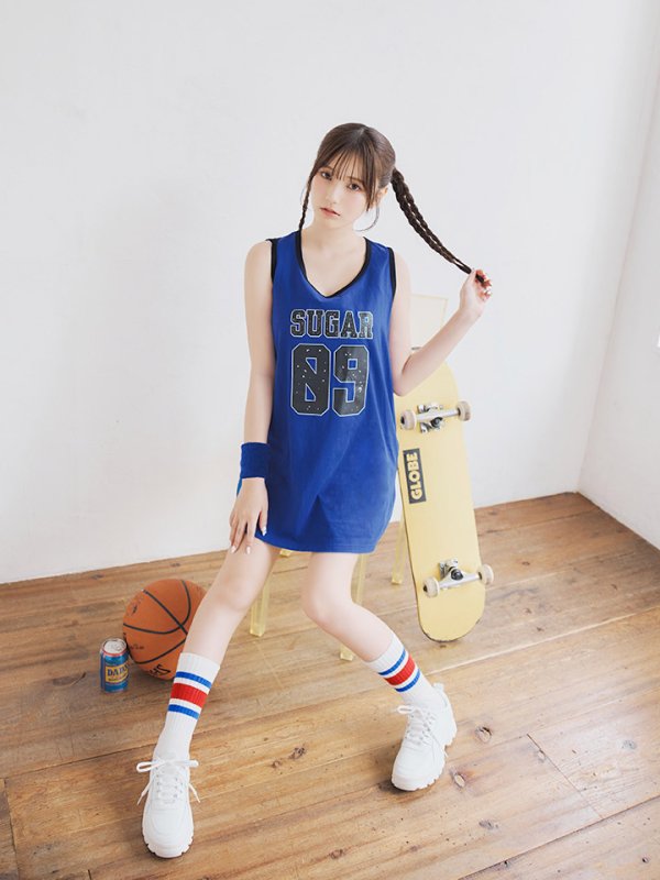 画像6: 【SALE!!】【即日発送！】【ハロウィン】バスケガール 【コスプレ3点セット】 【FREEサイズ/2カラー】[HC03]