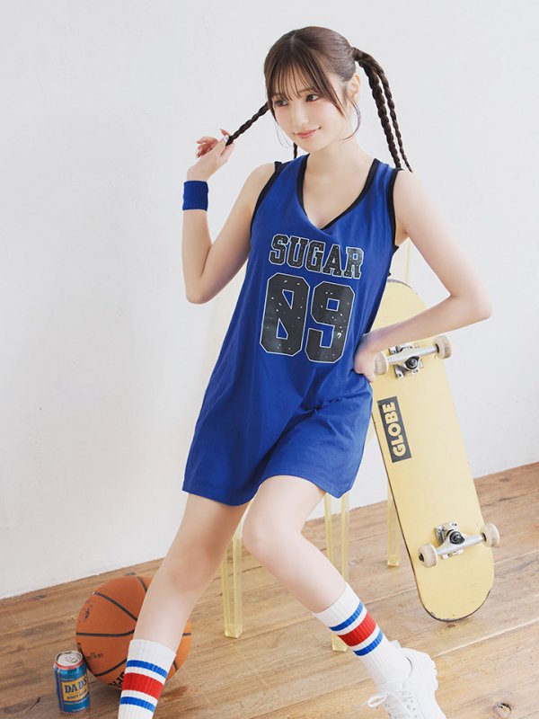 画像8: 【SALE!!】【即日発送！】【ハロウィン】バスケガール 【コスプレ3点セット】 【FREEサイズ/2カラー】[HC03]