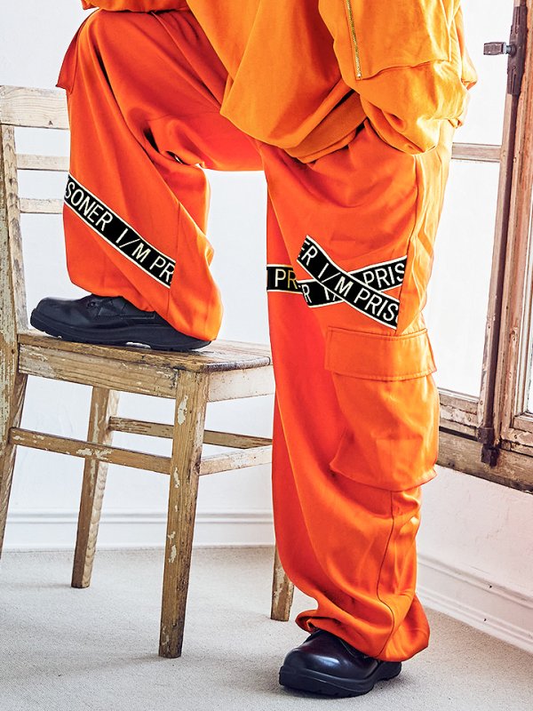 画像13: 【SALE!!】【即日発送！】【ハロウィン】 オレンジ囚人トレーナーセット 【コスプレ2点セット】【XXLサイズ/1カラー】(HC206-SV)[HC03]
