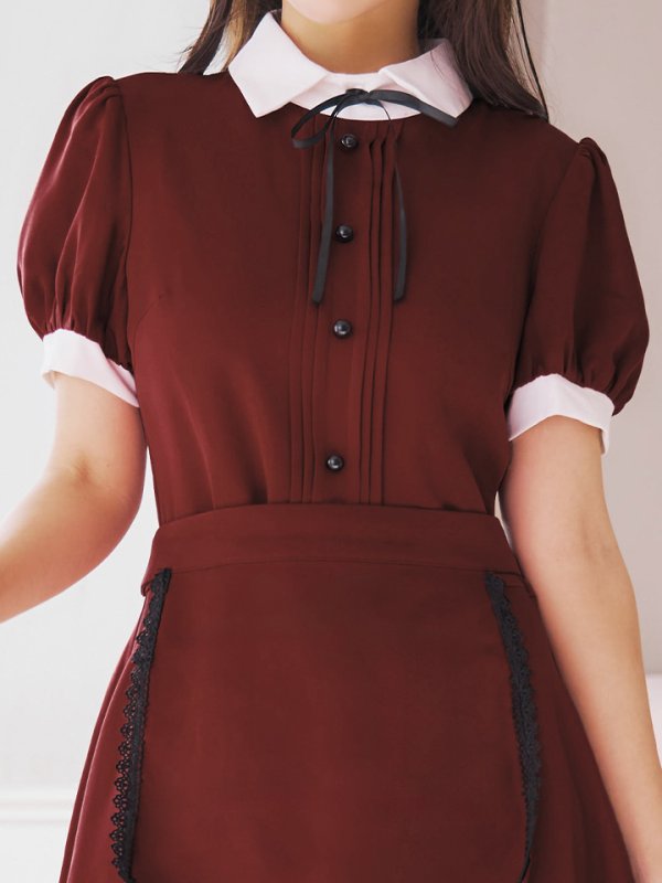 画像18: 【SALE!!】【ハロウィン】クラシカル洋館メイド 【コスプレ3点セット】 【S-XLサイズ/1カラー】[OF01]