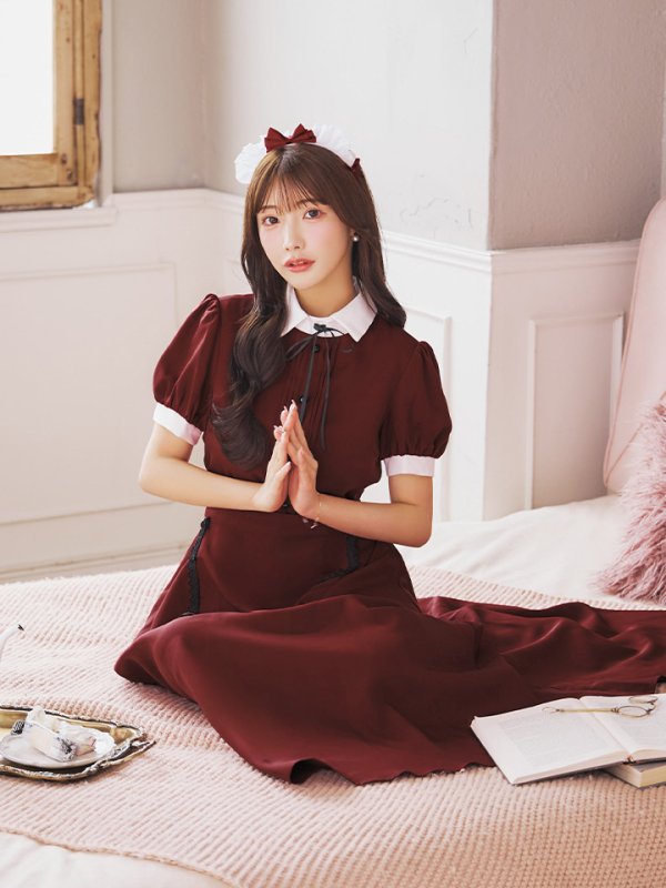 画像7: 【SALE!!】【ハロウィン】クラシカル洋館メイド 【コスプレ3点セット】 【S-XLサイズ/1カラー】[OF01]