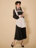 画像2: 【即日発送】【ハロウィン】クラシックメイドロングワンピース【コスプレ3点セット】【S-XLサイズ/1カラー】[OF03] (2)