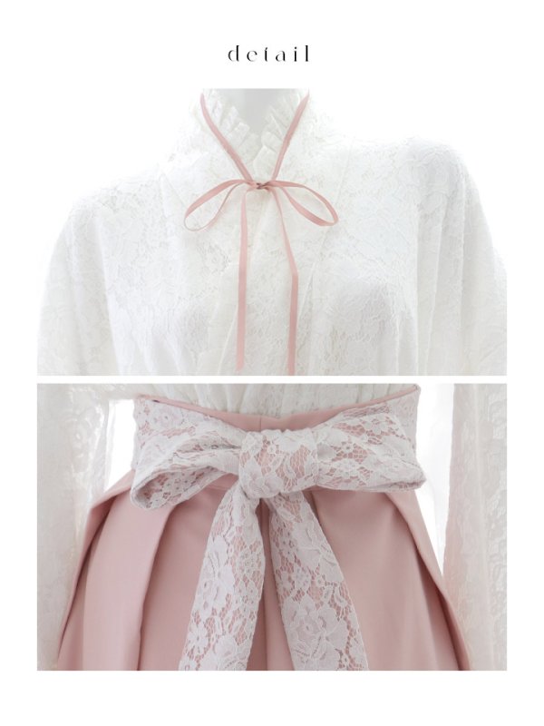 画像34: 【即日発送！】【ハロウィン】猫巫女レース袴 【コスプレ5点セット】 【FREEサイズ/2カラー】[HC03-OMN]