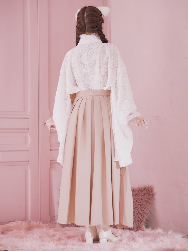 画像27: 【即日発送！】【ハロウィン】猫巫女レース袴 【コスプレ5点セット】 【FREEサイズ/2カラー】[HC03-OMN]