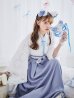 画像10: 【ノベルティ対象】【即日発送！】【ハロウィン】猫巫女レース袴 【コスプレ5点セット】 【FREEサイズ/2カラー】[OF01-OMN]