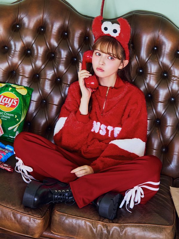 画像9: 【SALE!!】【即日発送！】【ハロウィン】モンスターハーフジップセット 【コスプレ3点セット】 【S-XLサイズ/1カラー】[OF01]