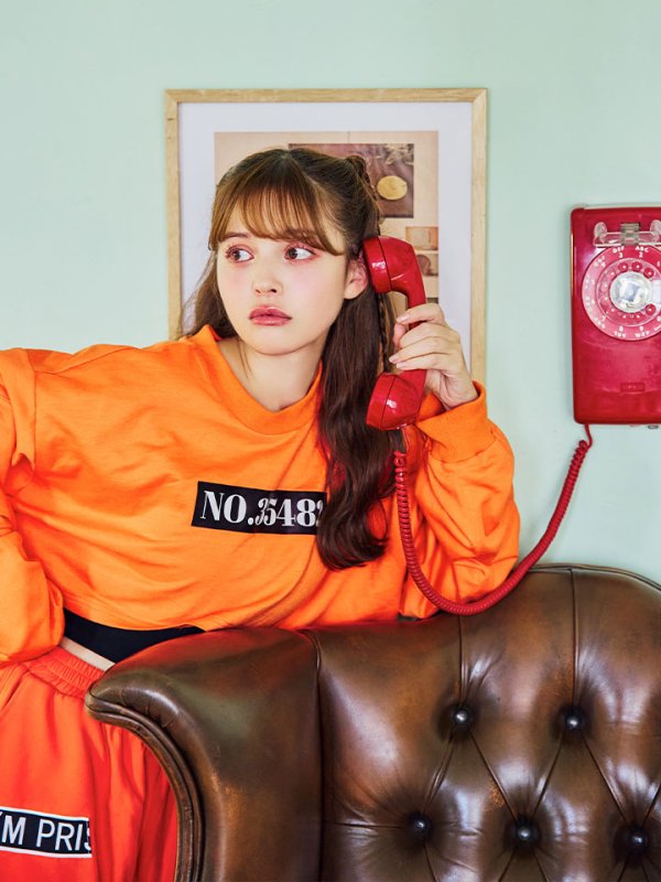 画像16: 【SALE!!】【即日発送！】【ハロウィン】オレンジ囚人長袖Tシャツセット 【コスプレ3点セット】【S-XLサイズ/1カラー】[OF01]