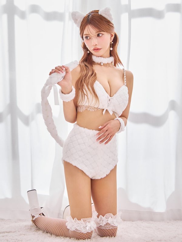 画像21: 【即日発送】【ハロウィン】ビジューファーキャットパンツセットアップ【コスプレ6点セット】【XS-Lサイズ/3カラー】[HC03]