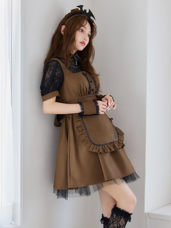 画像15: 【即日発送】【ハロウィン】コウモリクラシカルメイド【コスプレ6点セット】【S-XLサイズ/2カラー】[OF03]