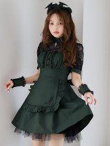 【予約 / 9月下旬発送予定】【送料無料！】【ハロウィン】コウモリクラシカルメイド【コスプレ6点セット】【S-XLサイズ/2カラー】[OF04]