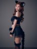 画像13: 【予約 / 9月上旬発送予定】【送料無料！】【ハロウィン】ファー黒猫セットアップ【コスプレ5点セット】【XS-Mサイズ/1カラー】[OF03]