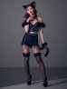 画像9: 【予約 / 9月上旬発送予定】【送料無料！】【ハロウィン】ファー黒猫セットアップ【コスプレ5点セット】【XS-Mサイズ/1カラー】[OF03]
