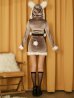 ブラウン　モデル：三上悠亜　身長：159cm　着用サイズ：Sサイズ