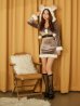 ブラウン　モデル：三上悠亜　身長：159cm　着用サイズ：Sサイズ
