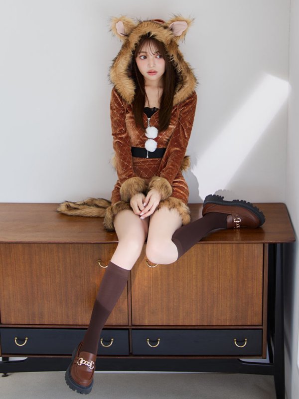 モデル:ちぃぽぽ 身長158cm 着用サイズ:Sサイズ