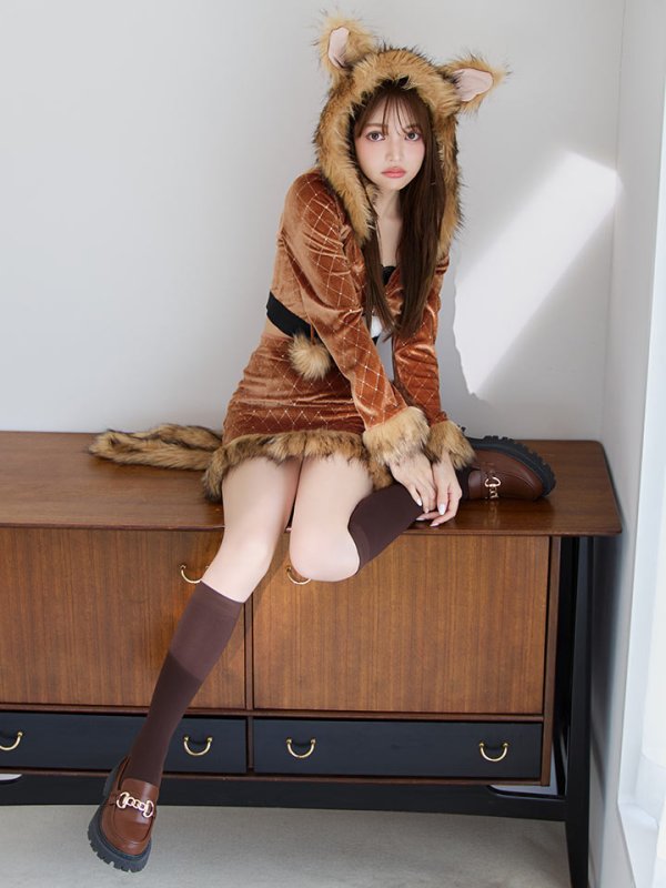 モデル:ちぃぽぽ 身長158cm 着用サイズ:Sサイズ