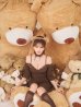 画像1: 【即日発送】【ハロウィン】オフショルプリーツ くまセットアップコスプレ【コスプレ5点セット】【XS-Lサイズ/1カラー】[OF04] (1)
