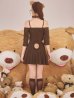 画像14: 【即日発送】【ハロウィン】オフショルプリーツ くまセットアップコスプレ【コスプレ5点セット】【XS-Lサイズ/1カラー】[OF04]
