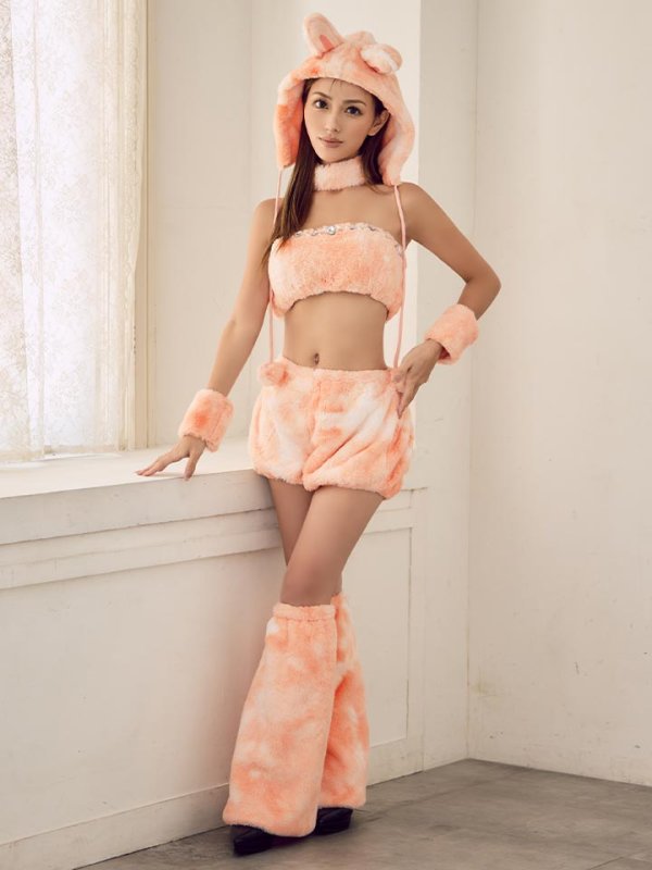 画像30: 【即日発送】【ハロウィン】パステルもこもこバニー【コスプレ7点セット】【フリーサイズ/6カラー】[HC03]