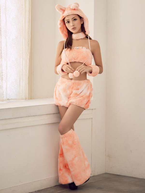 画像22: 【即日発送】【ハロウィン】パステルもこもこバニー【コスプレ7点セット】【フリーサイズ/6カラー】[HC03]