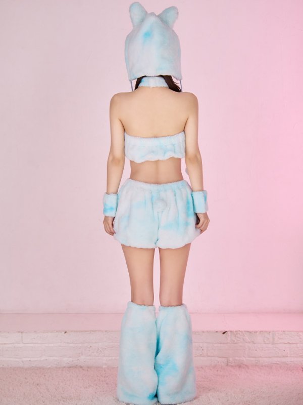 画像28: 【即日発送】【ハロウィン】パステルもこもこバニー【コスプレ7点セット】【フリーサイズ/6カラー】[OF03]