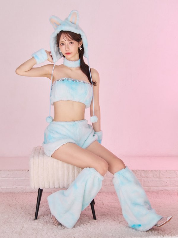 画像25: 【即日発送】【ハロウィン】パステルもこもこバニー【コスプレ7点セット】【フリーサイズ/6カラー】[OF03]