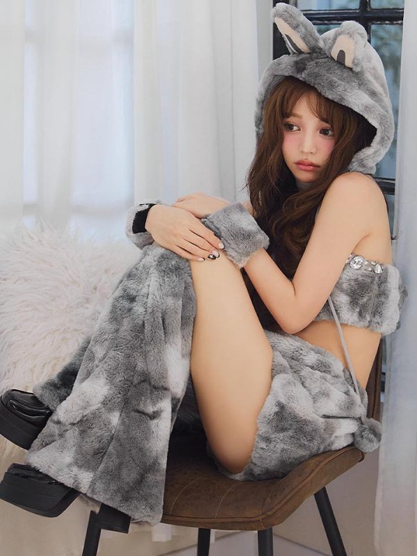 画像24: 【即日発送】【ハロウィン】パステルもこもこバニー【コスプレ7点セット】【フリーサイズ/6カラー】[OF03]