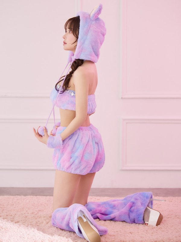 画像27: 【即日発送】【ハロウィン】パステルもこもこバニー【コスプレ7点セット】【フリーサイズ/6カラー】[OF03]