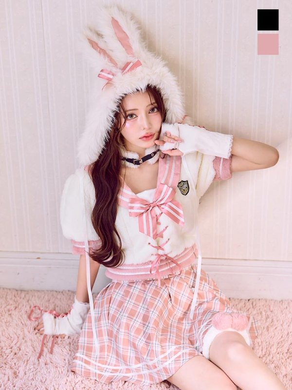 画像1: 【即日発送】ドーリーバニーアイドルセーラー【マリームーン】【ハロウィンコスプレ7点セット】【フリーサイズ/2カラー】[OF04]