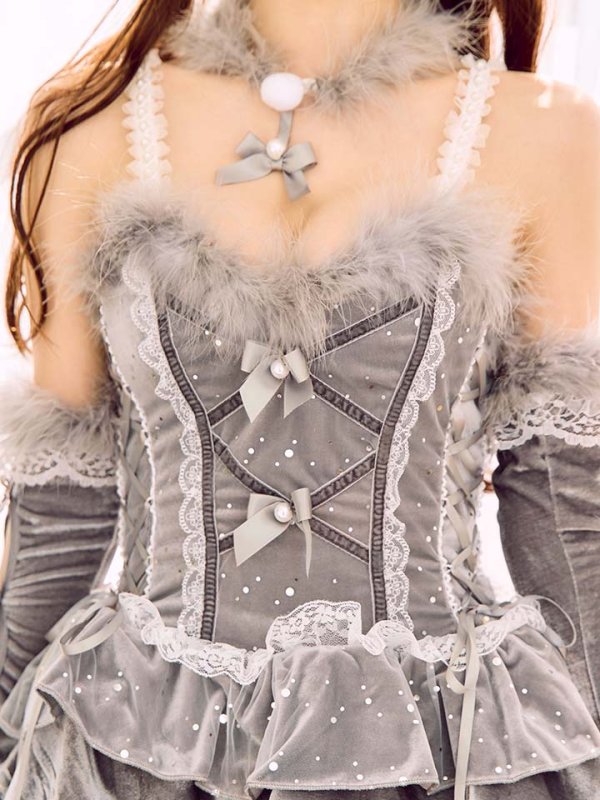 画像13: 【即日発送】【ハロウィン】デコレーションファーキャットドレス【Malymoon/マリームーン】 【コスプレ6点セット】【フリーサイズ/1カラー】[HC03]