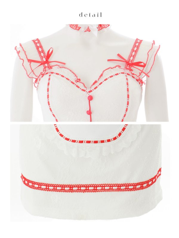 画像24: 【即日発送】【ハロウィン】セクシーメイドセットアップ/レース【コスプレ6点セット】 【S-Mサイズ】【HC03】