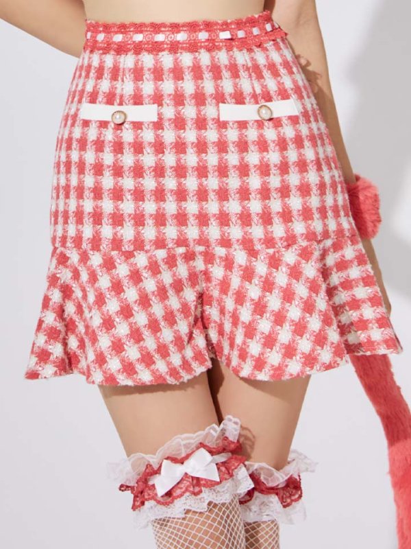 画像18: 【SALE!!】【即日発送】【ハロウィン】ツイードキャットセットアップ 【コスプレ6点セット】 【XS-Mサイズ/4カラー】[HC03]