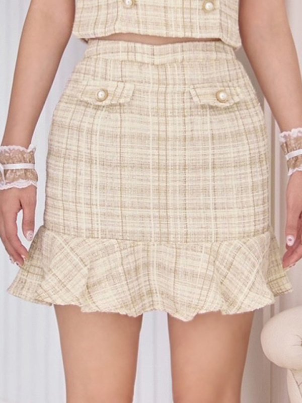 画像12: 【SALE!!】【即日発送】【ハロウィン】【LARME/ラルム掲載】ツイードくまセットアップ/ベア 【コスプレ6点セット】 【XS-Mサイズ/1カラー】[HC03]